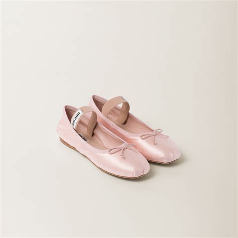 miu miu pink ballerina metallic|miu michu shoes.